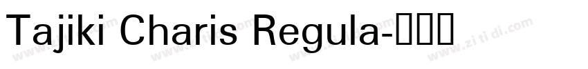 Tajiki Charis Regula字体转换
